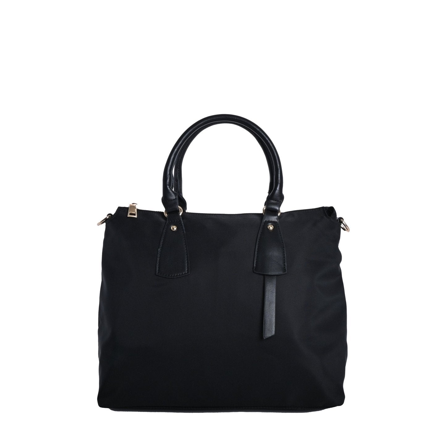 Mala Nylon Essencial com Pendente - Preto