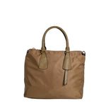 Mala Nylon Essencial com Pendente - Caqui
