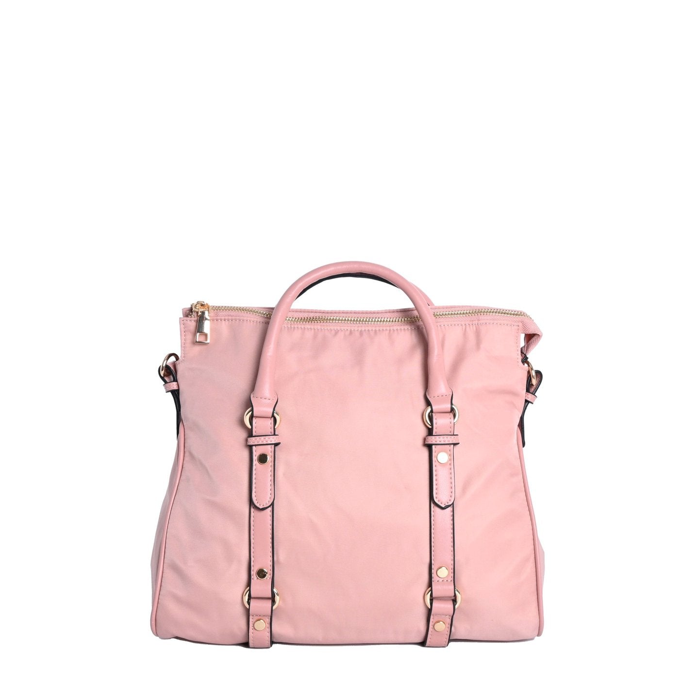 Mala Nylon Fivelas Douradas - Rosa