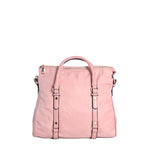 Mala Nylon Fivelas Douradas - Rosa