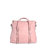 Mala Nylon Fivelas Douradas - Rosa
