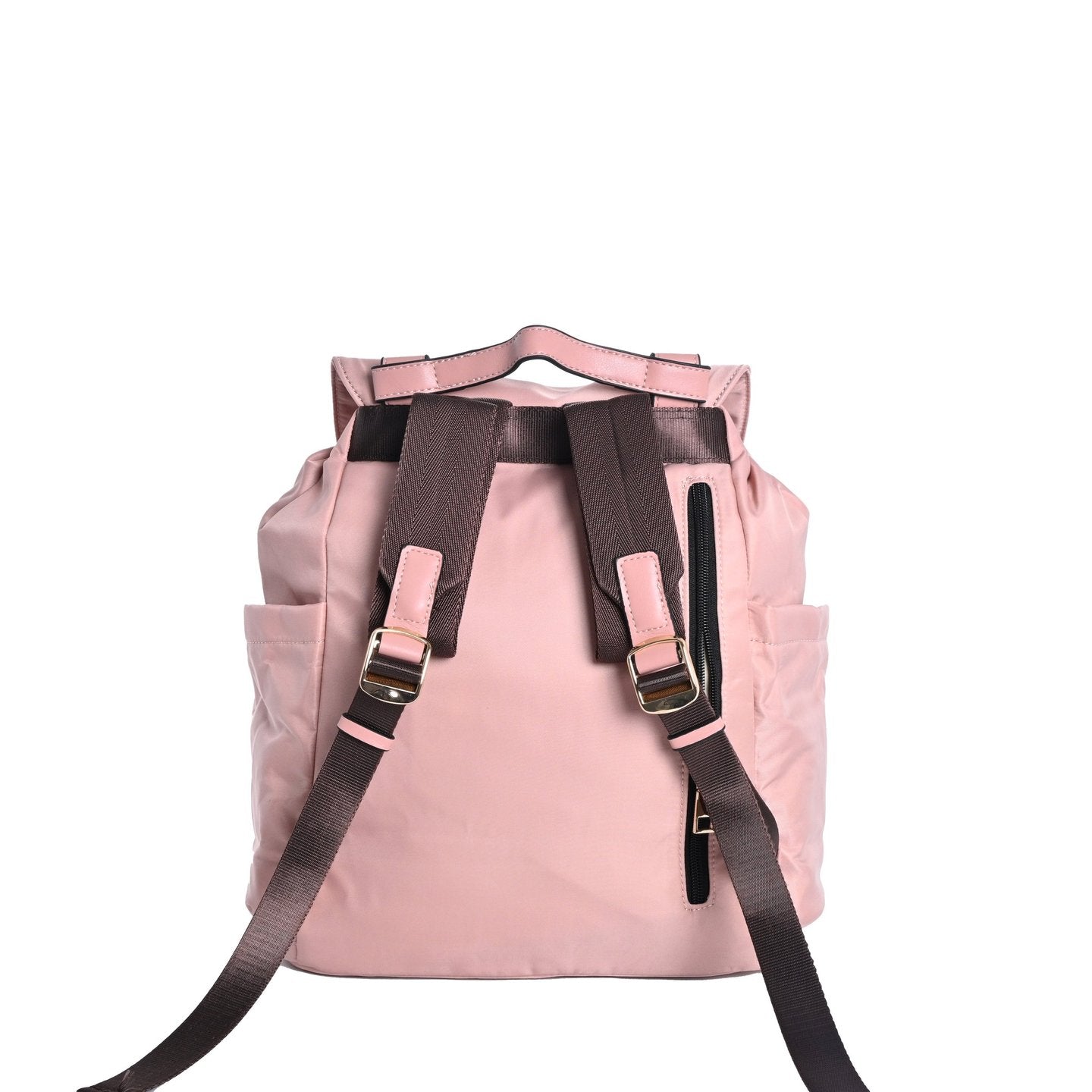 Mochila Nylon Multibolsos - Rosa (costas)