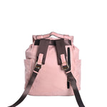 Mochila Nylon Multibolsos - Rosa (costas)