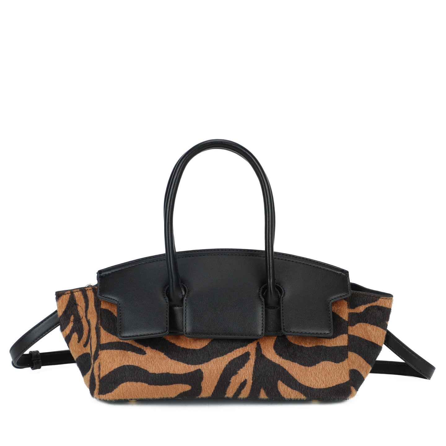 Mala de mão animal print castanho zebra
