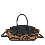 Mala de mão animal print castanho zebra