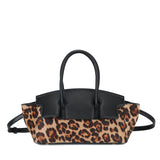 Mala de mão animal print bege leopardo