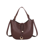 Mala hobo com argola bordeaux