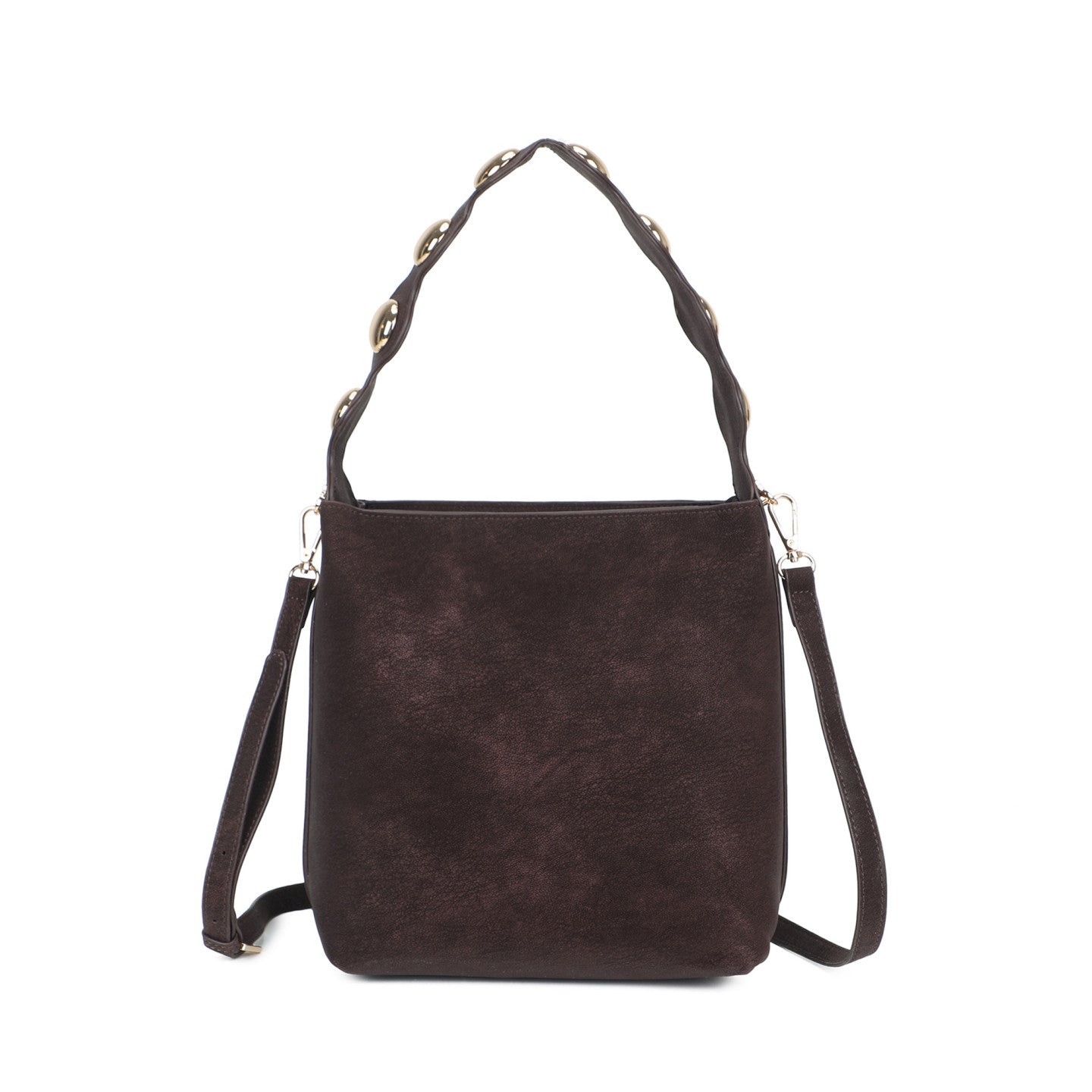 Mala balde com tachas bronze