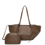 Mala shopper com bolsa cáqui