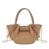 Mala shopper camurça camel