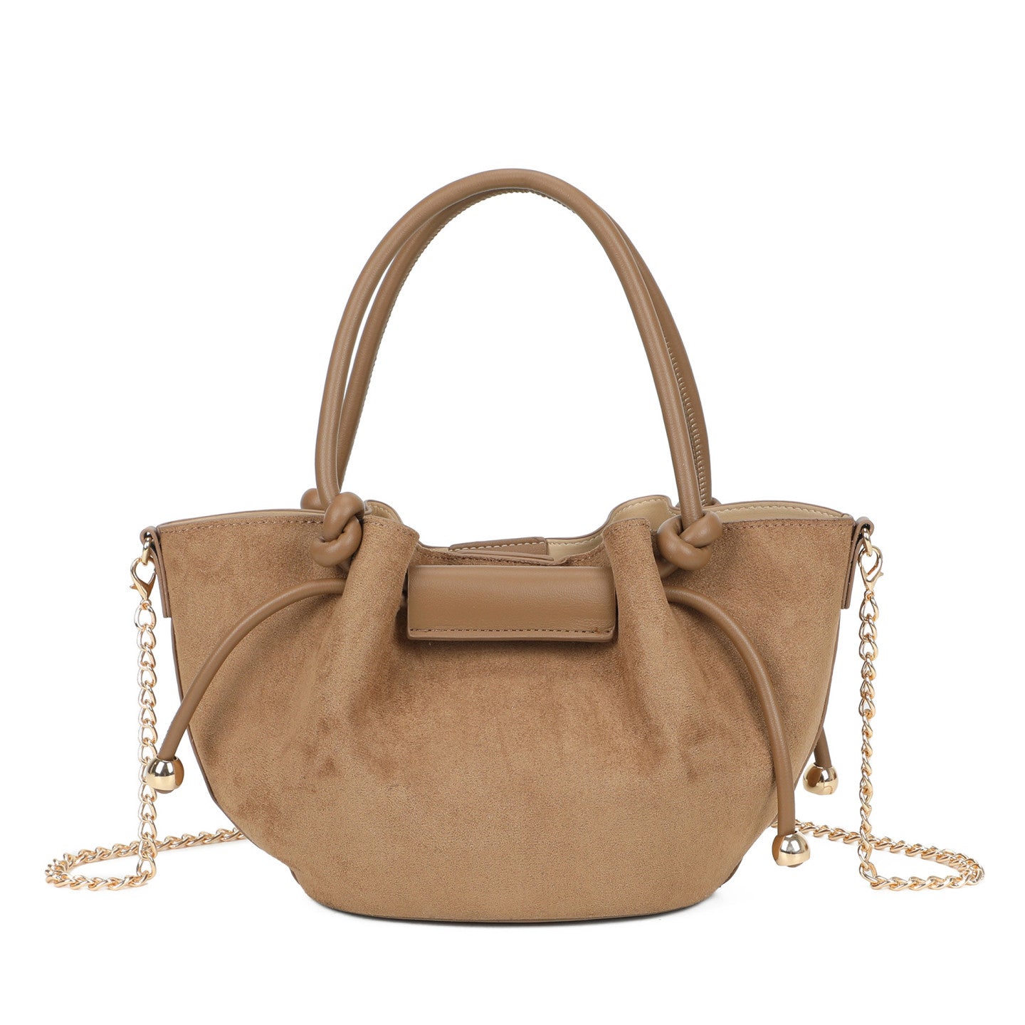 Mala shopper camurça camel