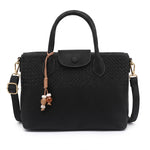 Mala shopper com pendente preto