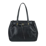Mala shopper entrançada preto