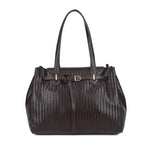 Mala shopper entrançada bordeaux