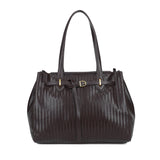 Mala shopper entrançada bordeaux