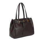 Mala shopper entrançada café