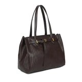 Mala shopper entrançada café
