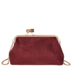 Mala tiracolo retro bordeaux