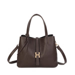 Mala tote com fivela bordeaux