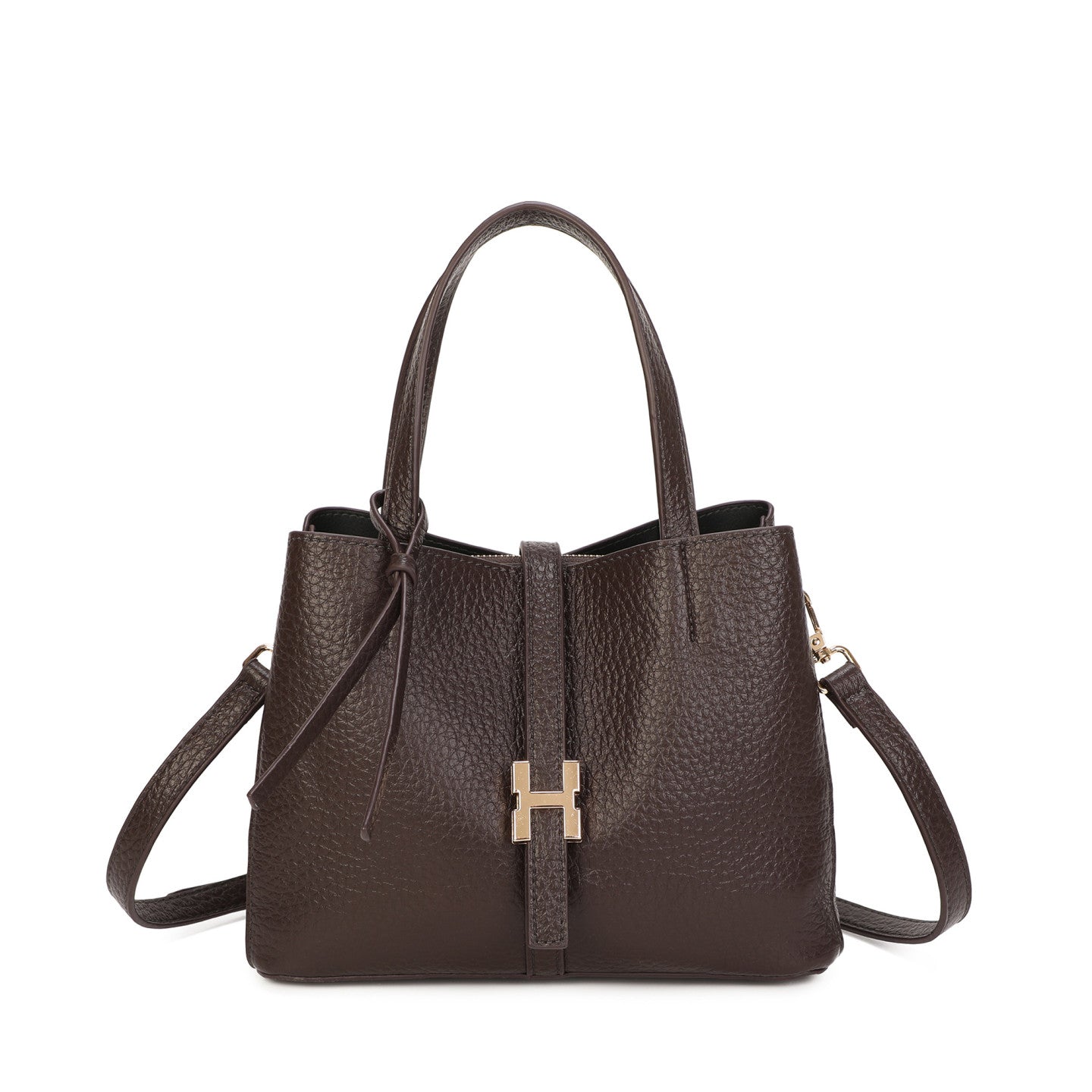 Mala tote com fivela bordeaux