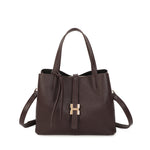 Mala tote com fivela café