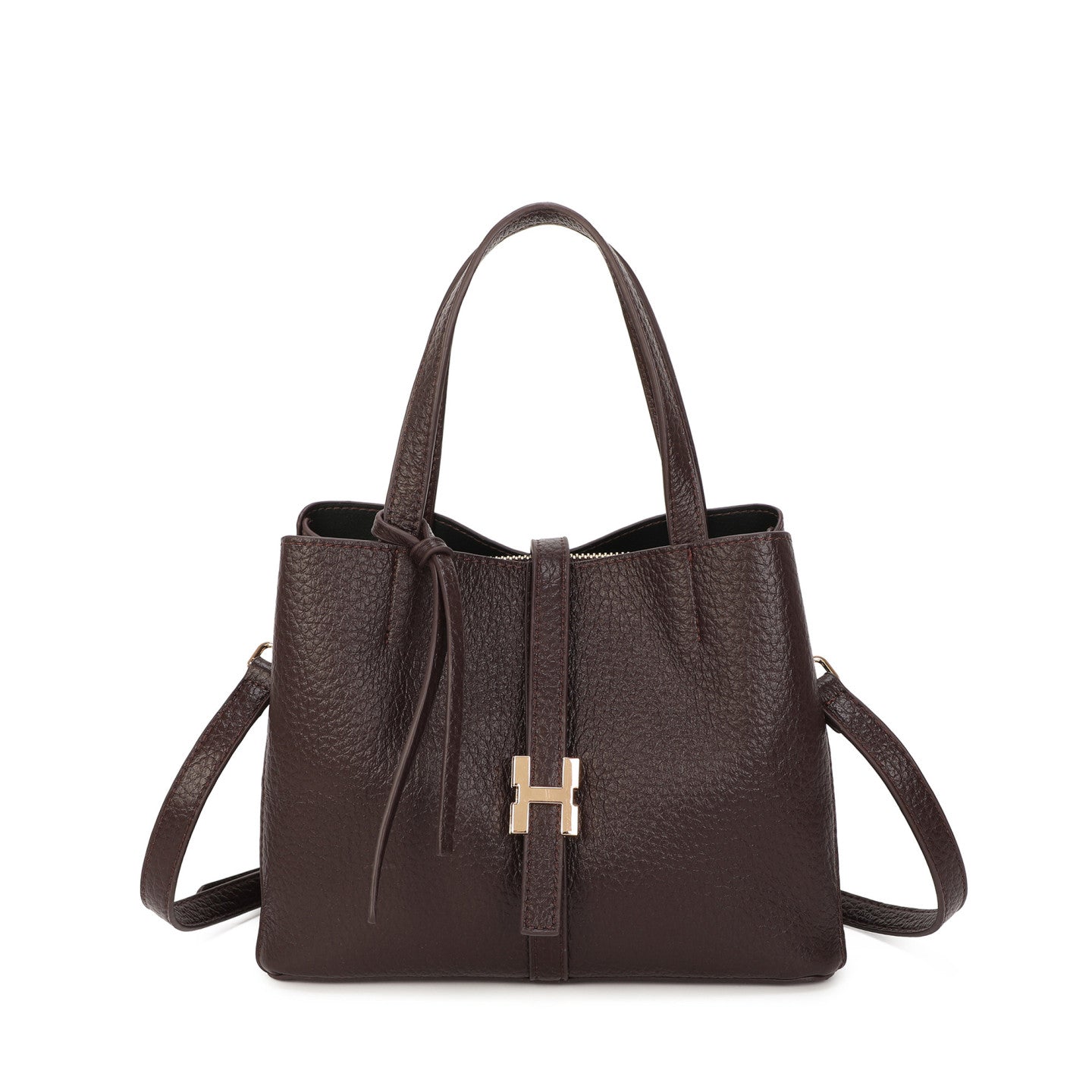 Mala tote com fivela café