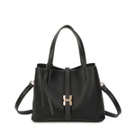 Mala tote com fivela preto
