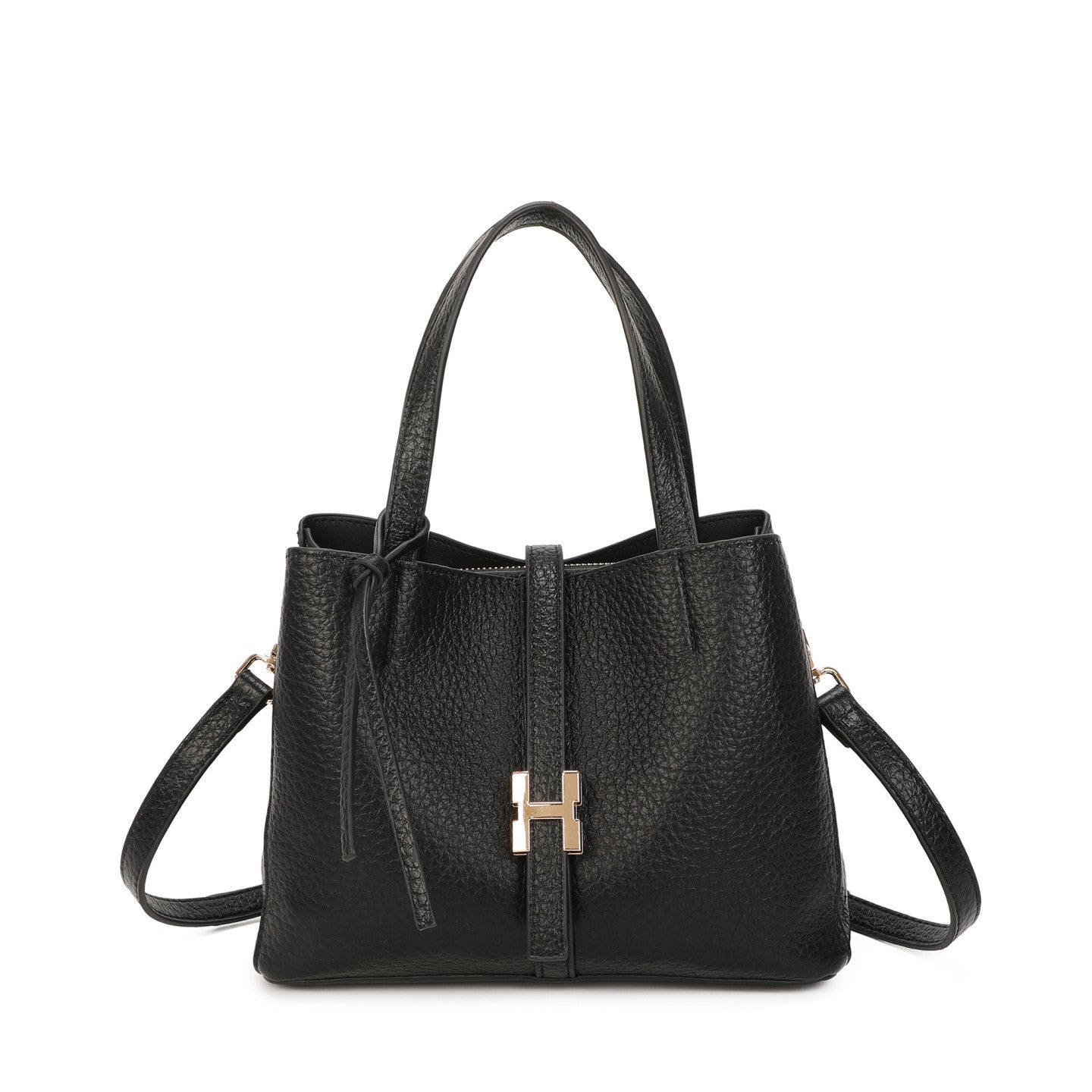 Mala tote com fivela preto