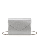 Pochete Envelope Cintilante - Cinzento